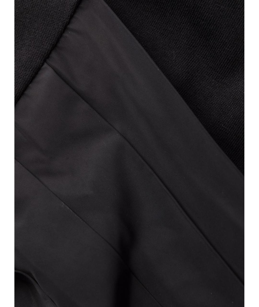 MONCLER Черное хлопковое повседневное платье, фото 4