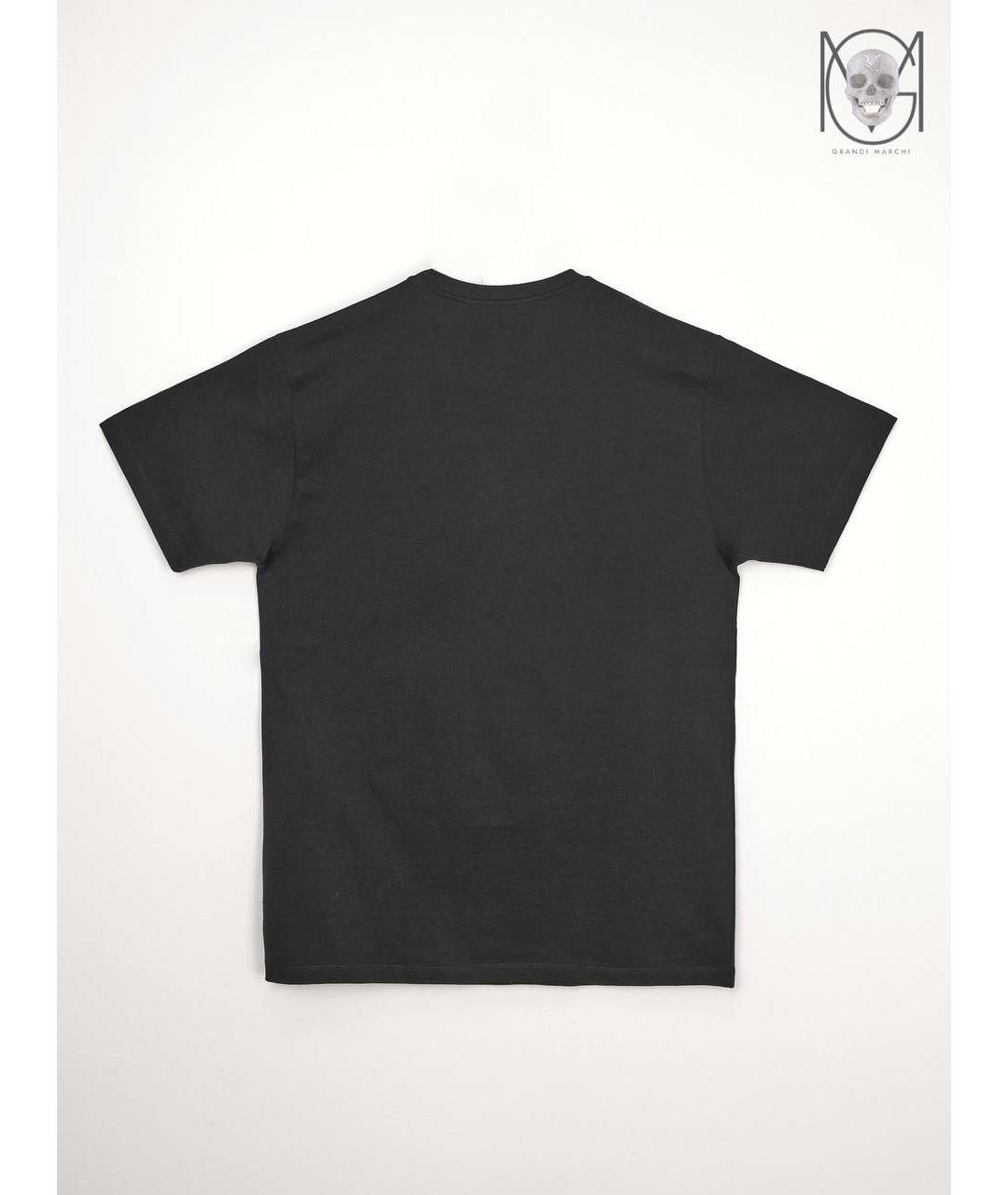 GUCCI Черная хлопковая футболка, фото 2
