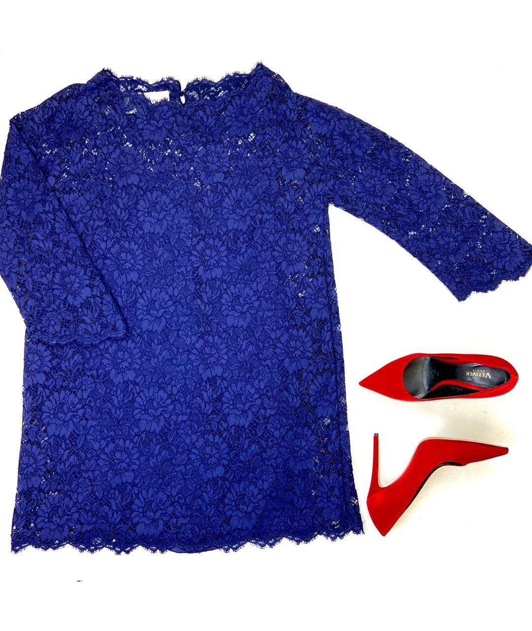 VALENTINO Синее коктейльное платье, фото 3