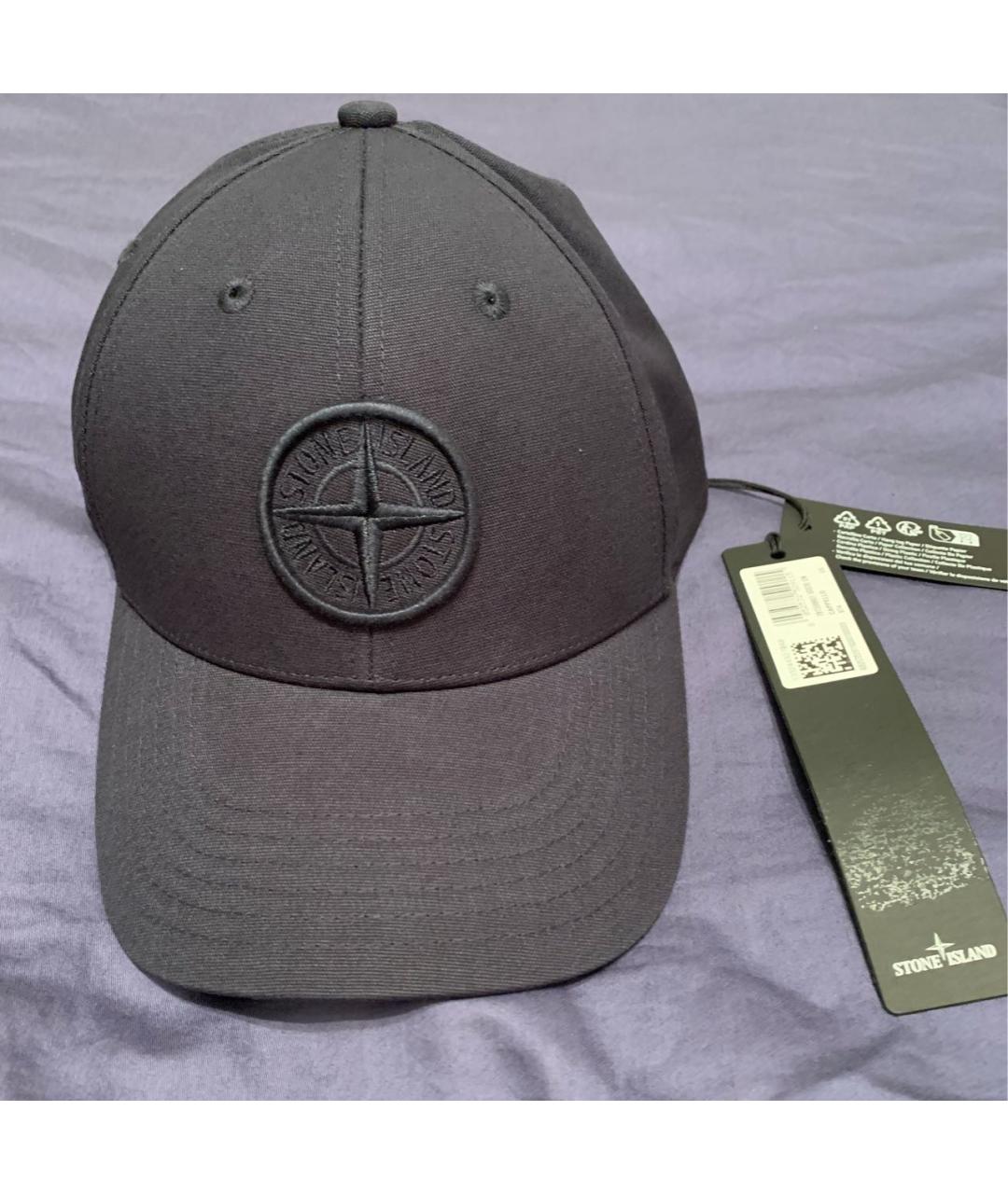 STONE ISLAND Темно-синяя кепка/бейсболка, фото 5