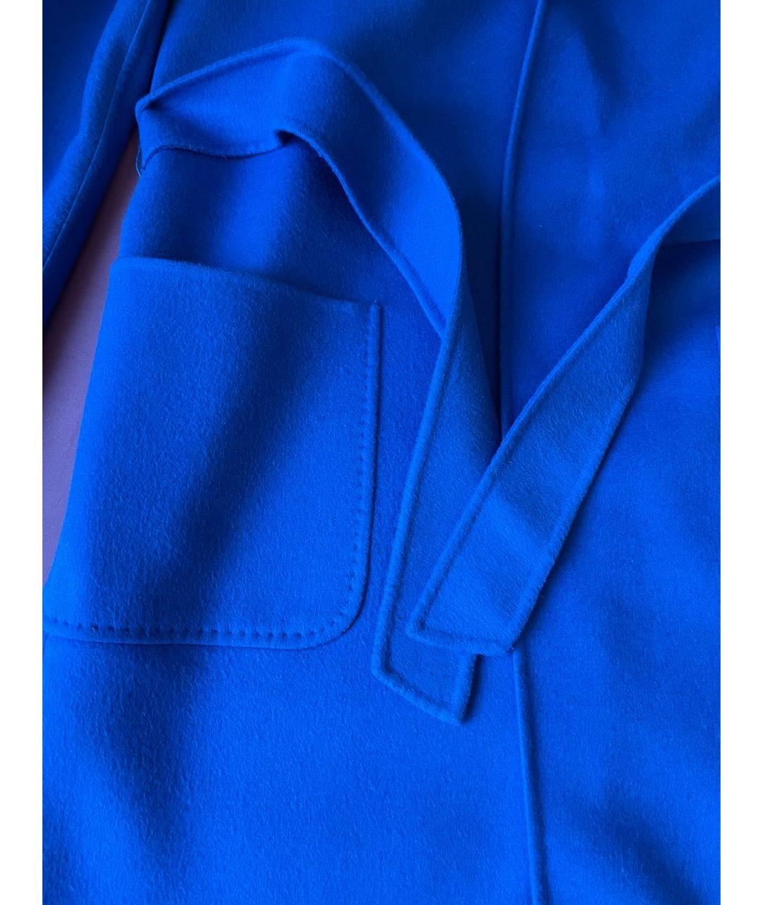 MAX MARA Синее кашемировое пальто, фото 4