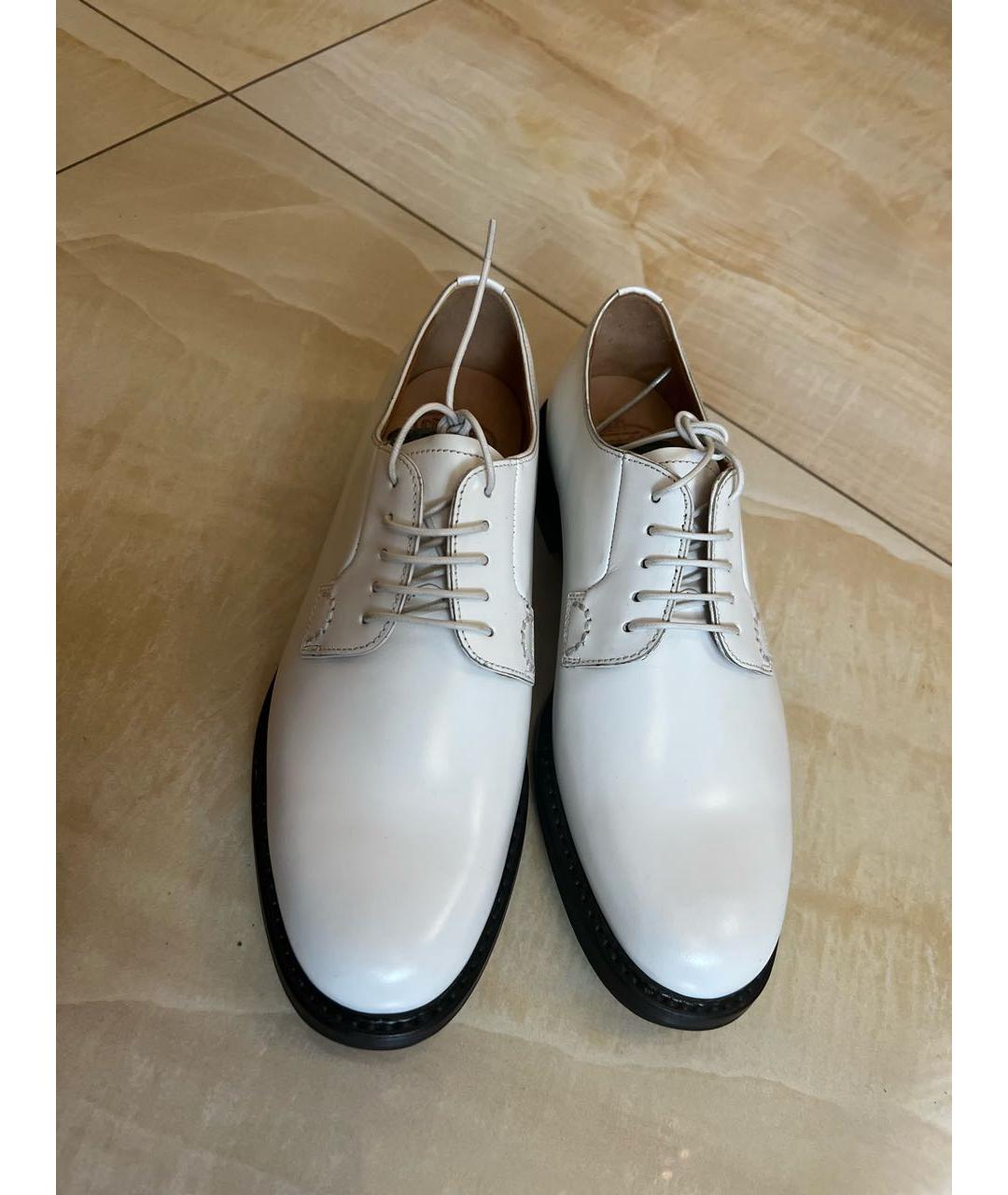 CHURCH'S Белые кожаные ботинки, фото 3