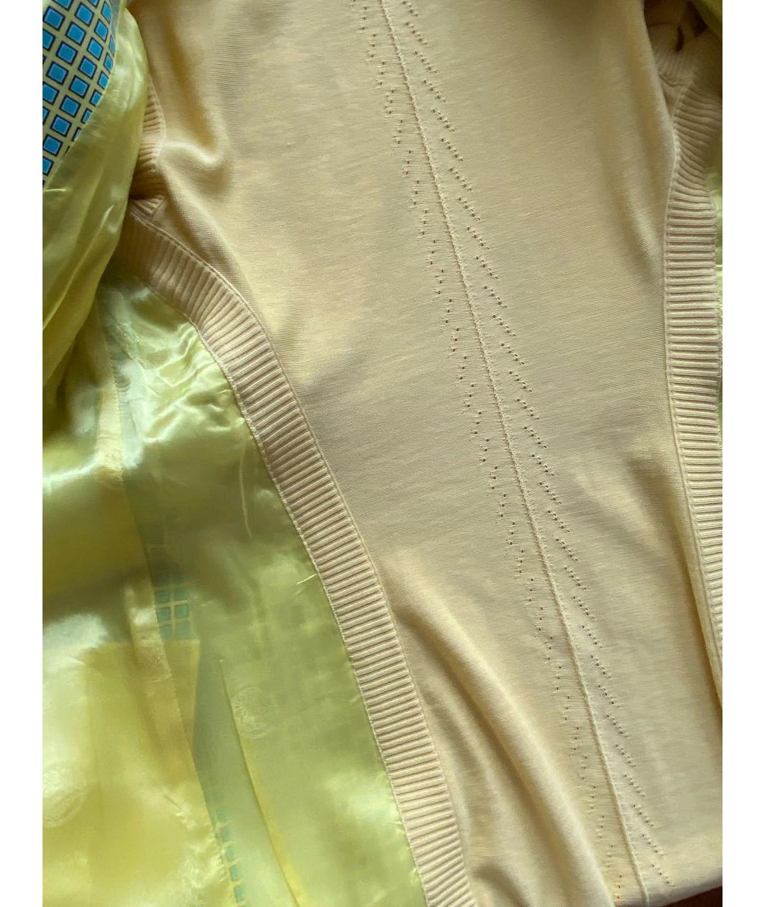VERSACE COLLECTION Желтый хлопковый жакет/пиджак, фото 4