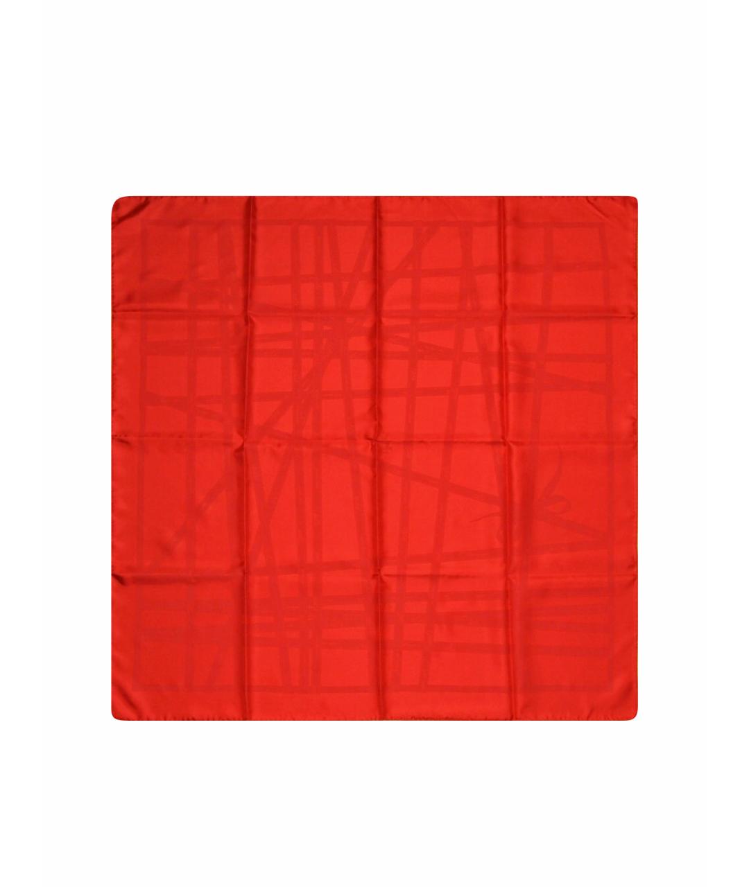 HERMES PRE-OWNED Красный шелковый платок, фото 1
