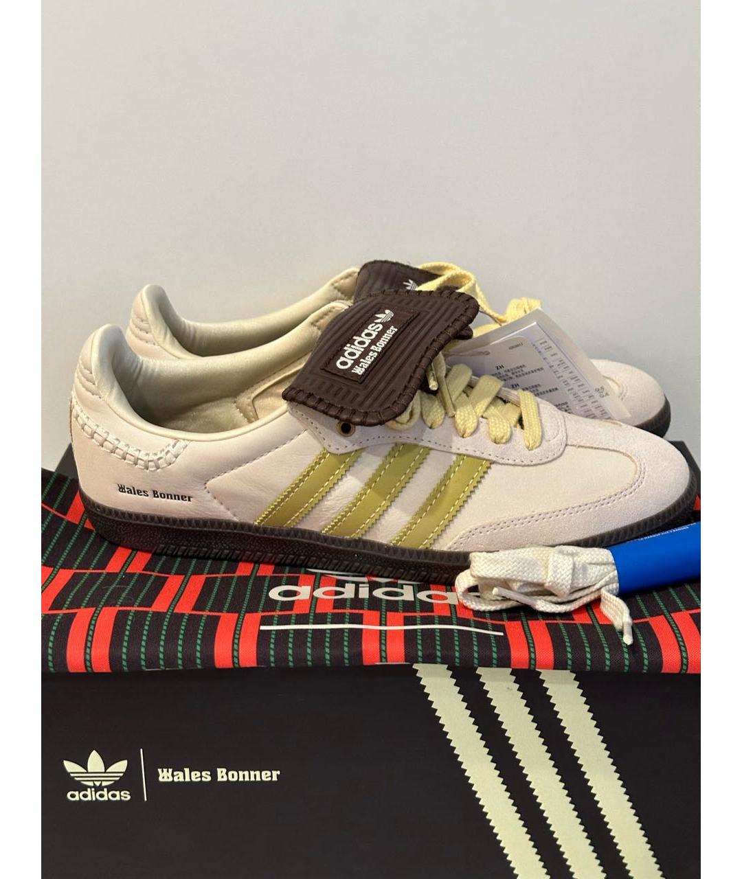 ADIDAS Бежевые замшевые кеды, фото 7