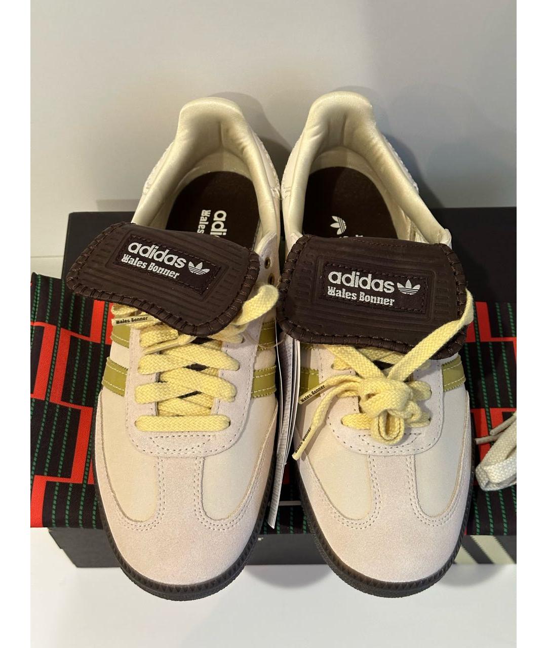 ADIDAS Бежевые замшевые кеды, фото 2