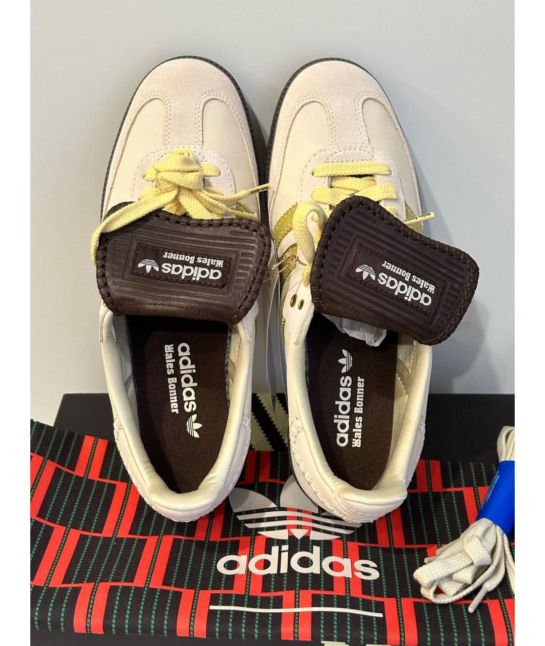ADIDAS Бежевые замшевые кеды, фото 3