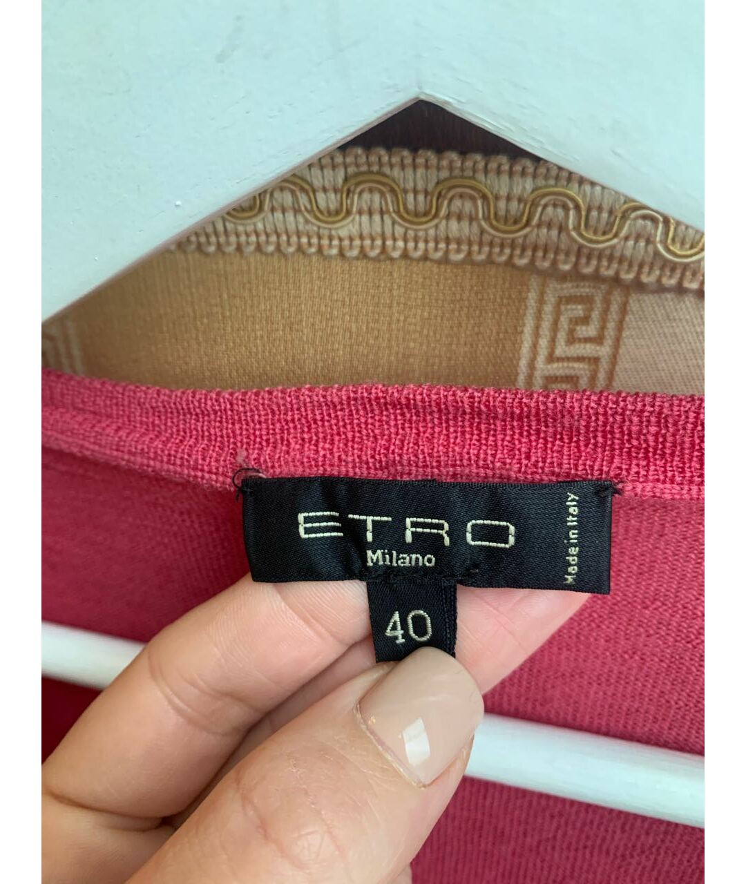 ETRO Розовый кашемировый джемпер / свитер, фото 3