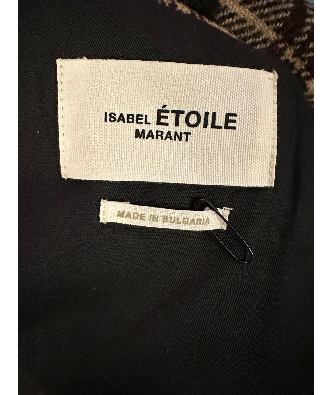 ISABEL MARANT ETOILE Бежевое шерстяное пальто, фото 6