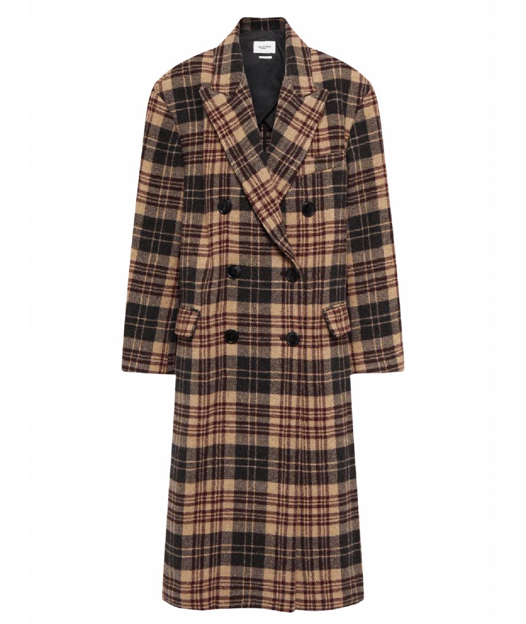 ISABEL MARANT ETOILE Бежевое шерстяное пальто, фото 1