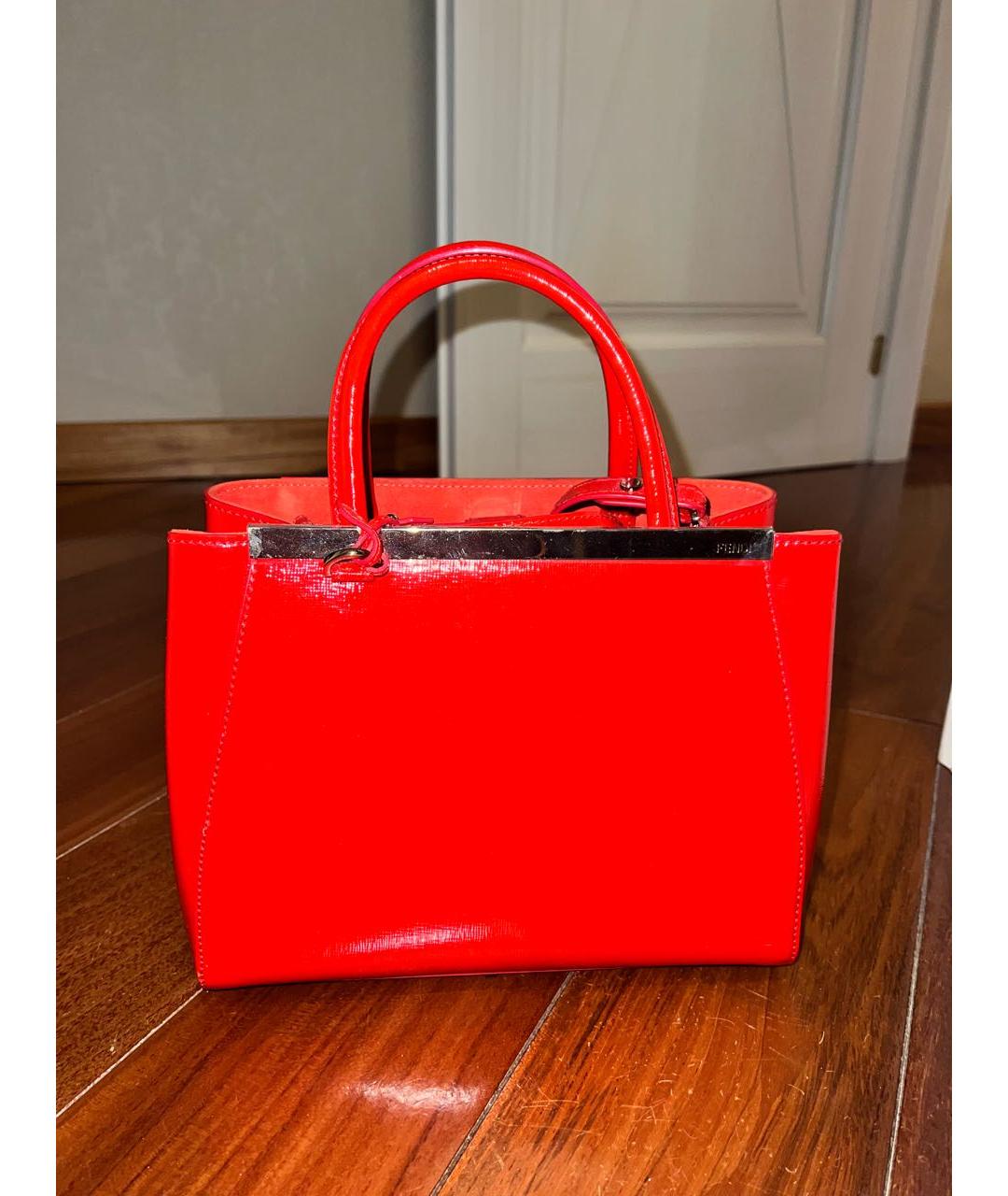 FENDI Красная сумка с короткими ручками, фото 9
