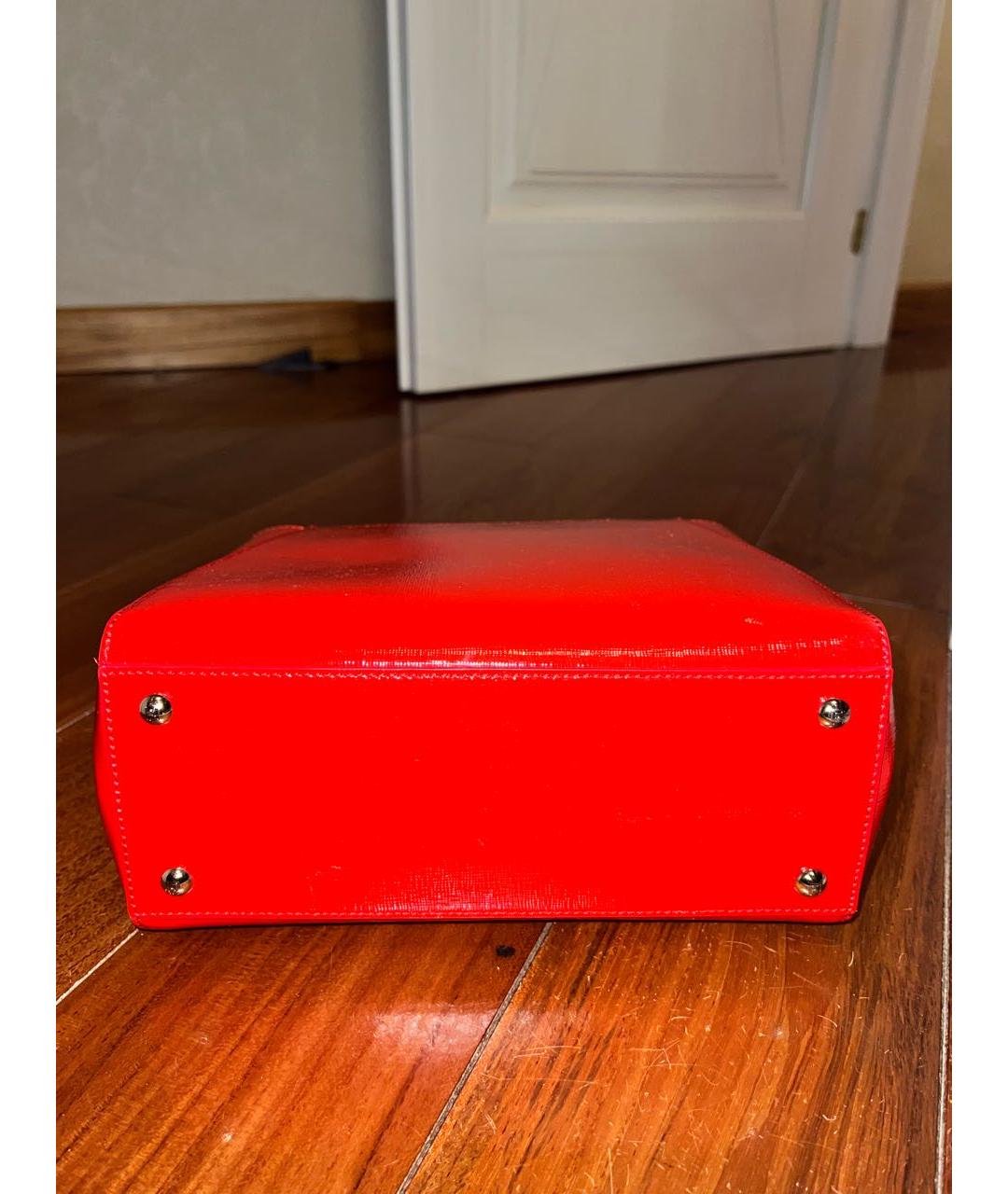 FENDI Красная сумка с короткими ручками, фото 7