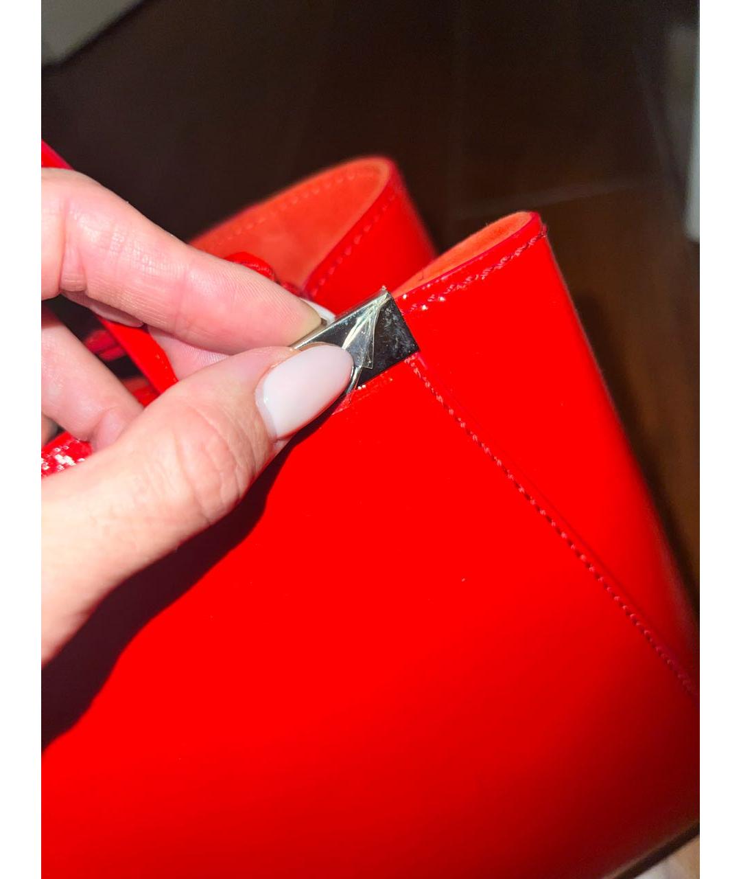FENDI Красная сумка с короткими ручками, фото 8