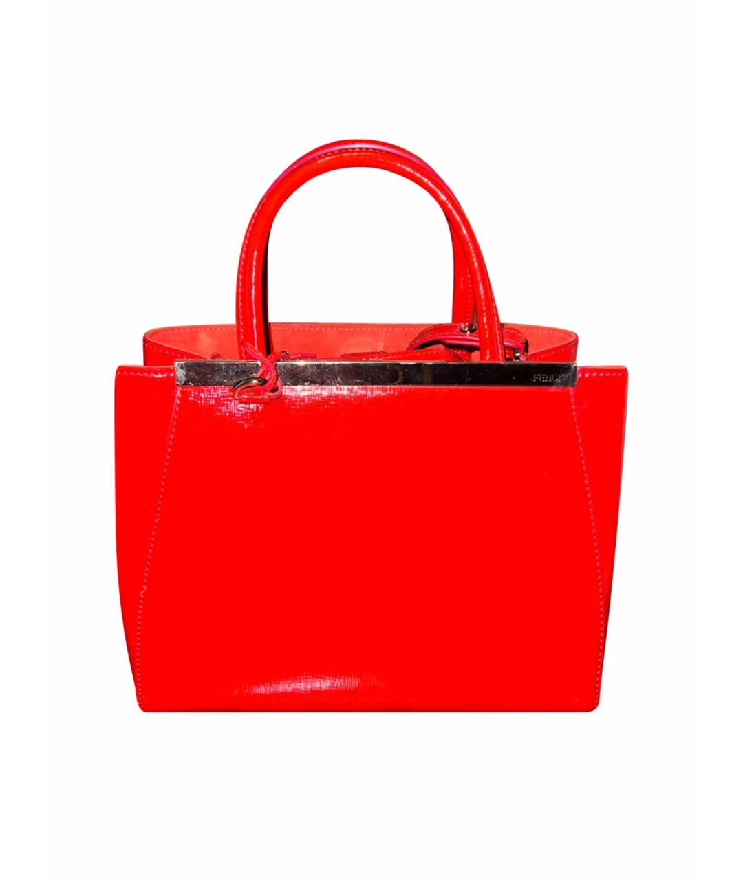 FENDI Красная сумка с короткими ручками, фото 1