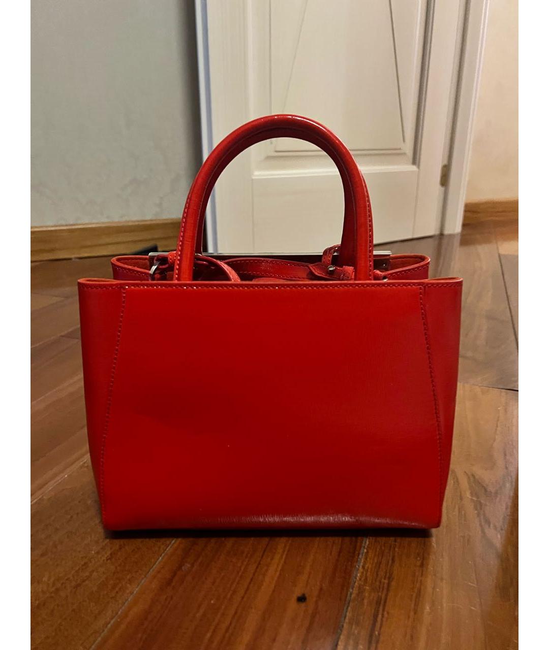 FENDI Красная сумка с короткими ручками, фото 3