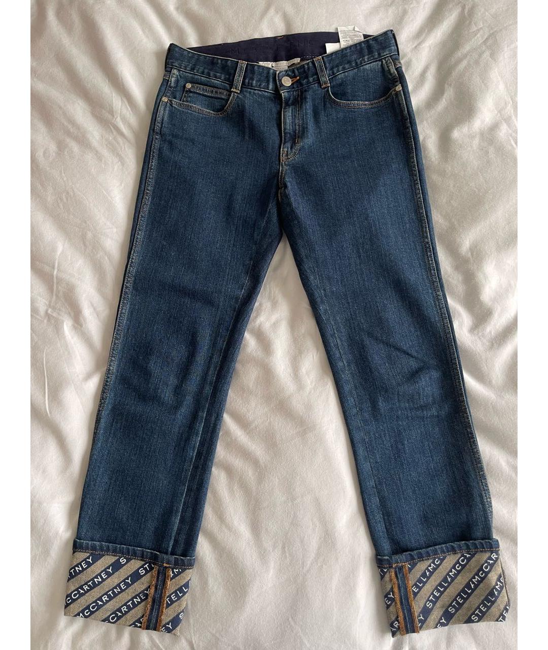STELLA MCCARTNEY Темно-синие хлопко-эластановые джинсы слим, фото 4