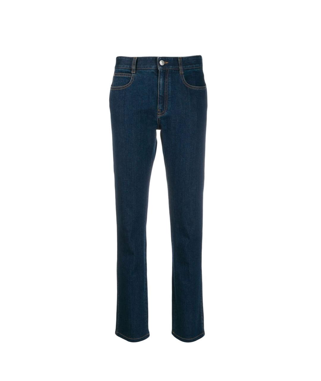 STELLA MCCARTNEY Темно-синие хлопко-эластановые джинсы слим, фото 1