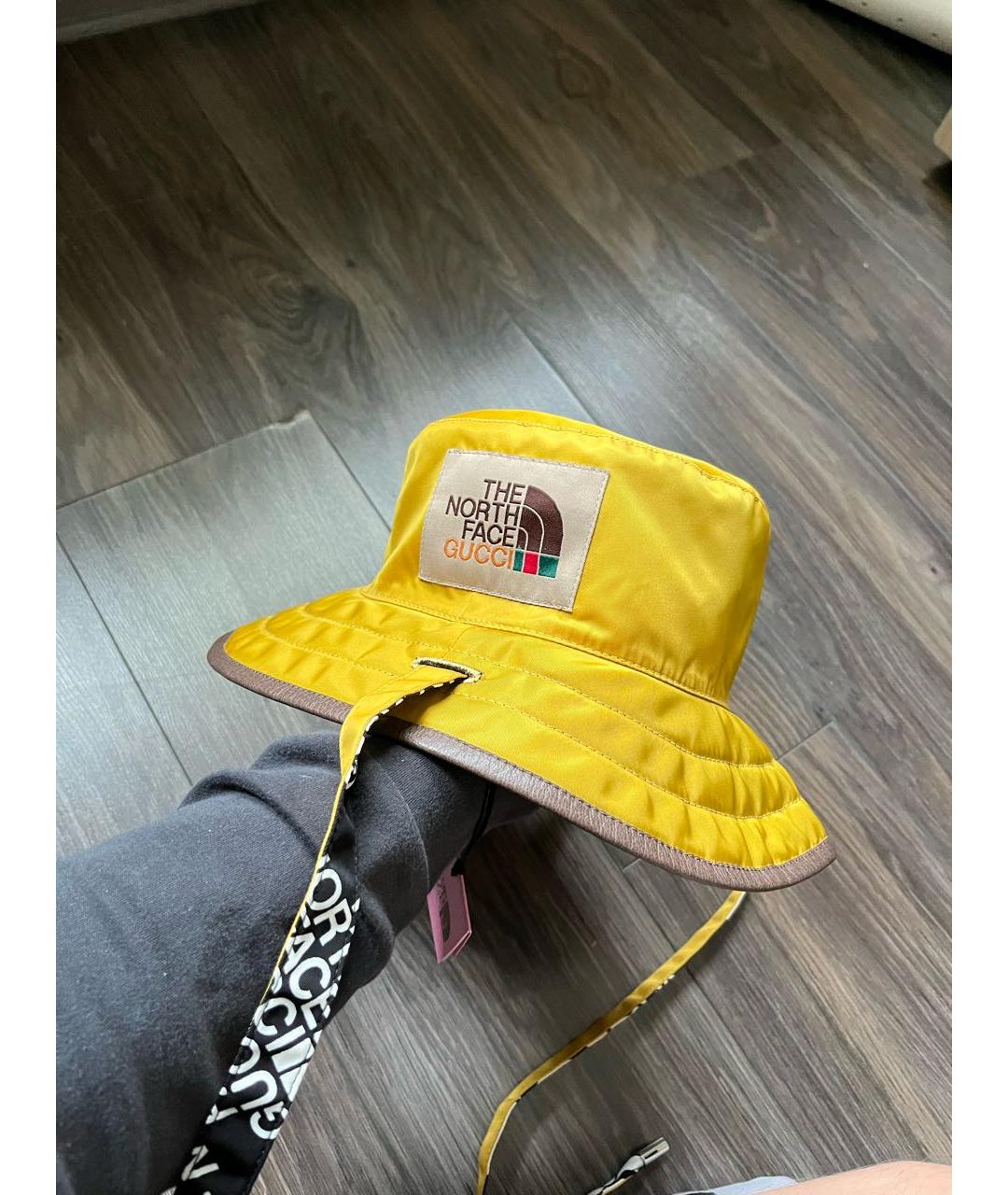 GUCCI Желтая синтетическая шляпа, фото 9