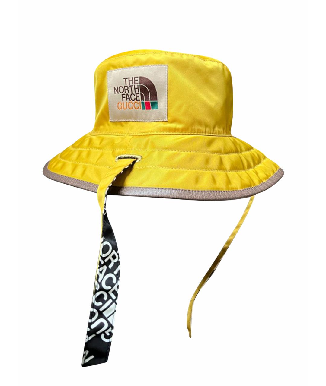 GUCCI Желтая синтетическая шляпа, фото 1