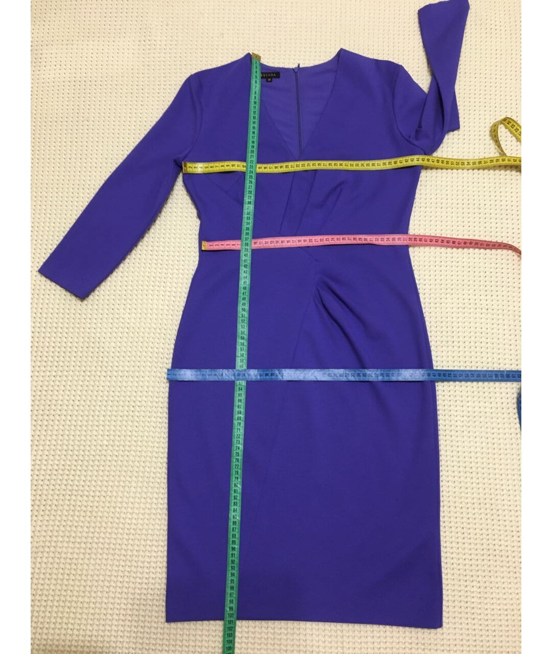 ESCADA Фиолетовое вискозное повседневное платье, фото 8