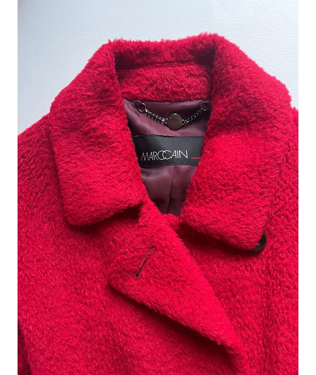 MARC CAIN Красное шерстяное пальто, фото 6