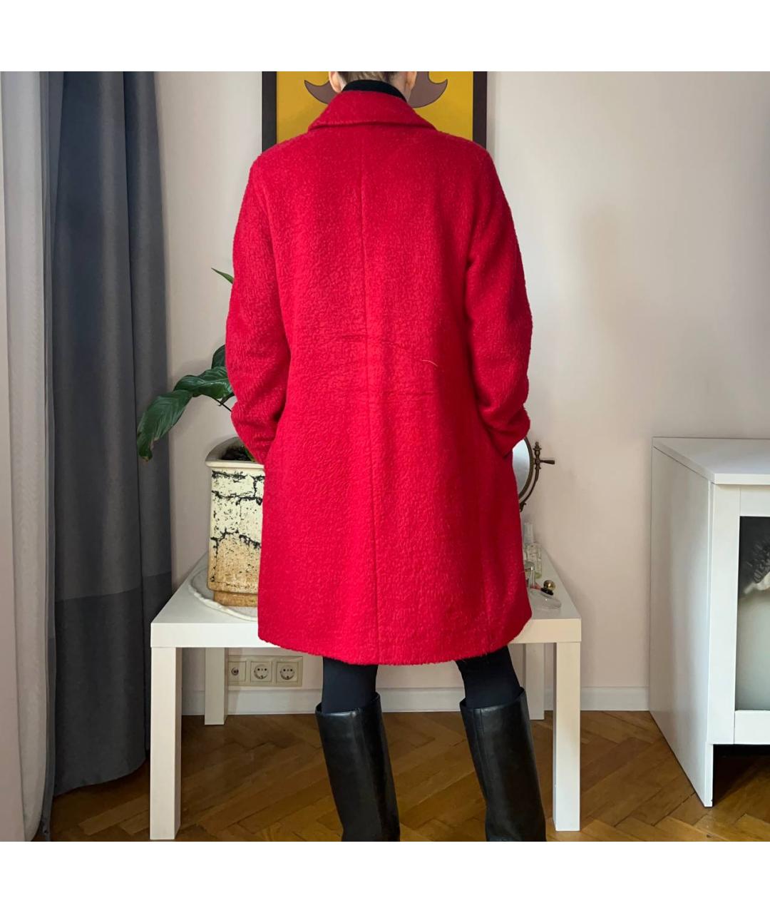 MARC CAIN Красное шерстяное пальто, фото 4