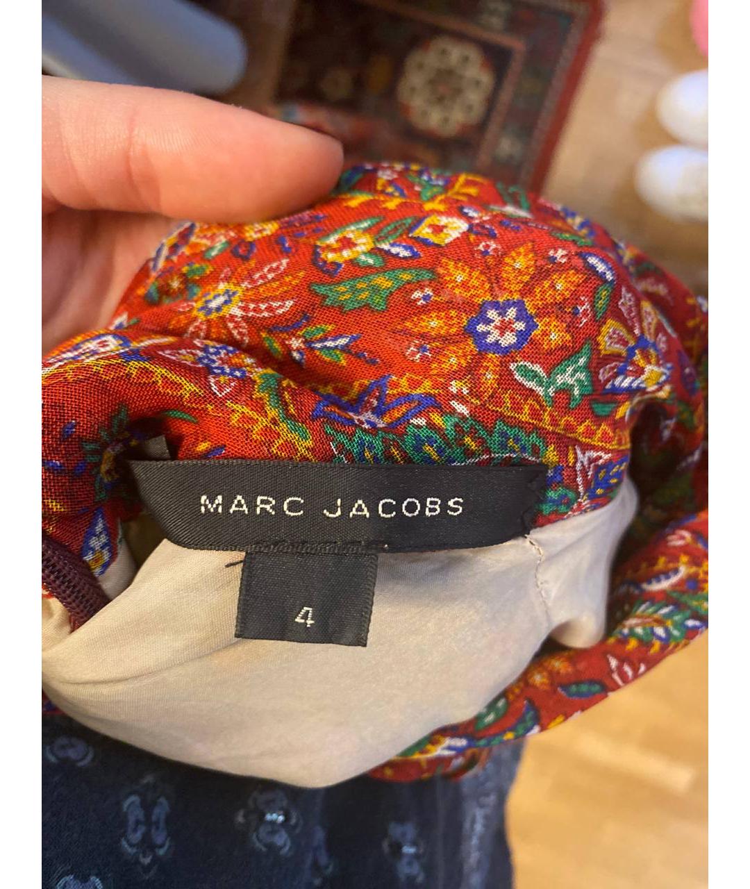 MARC JACOBS Красное коктейльное платье, фото 4