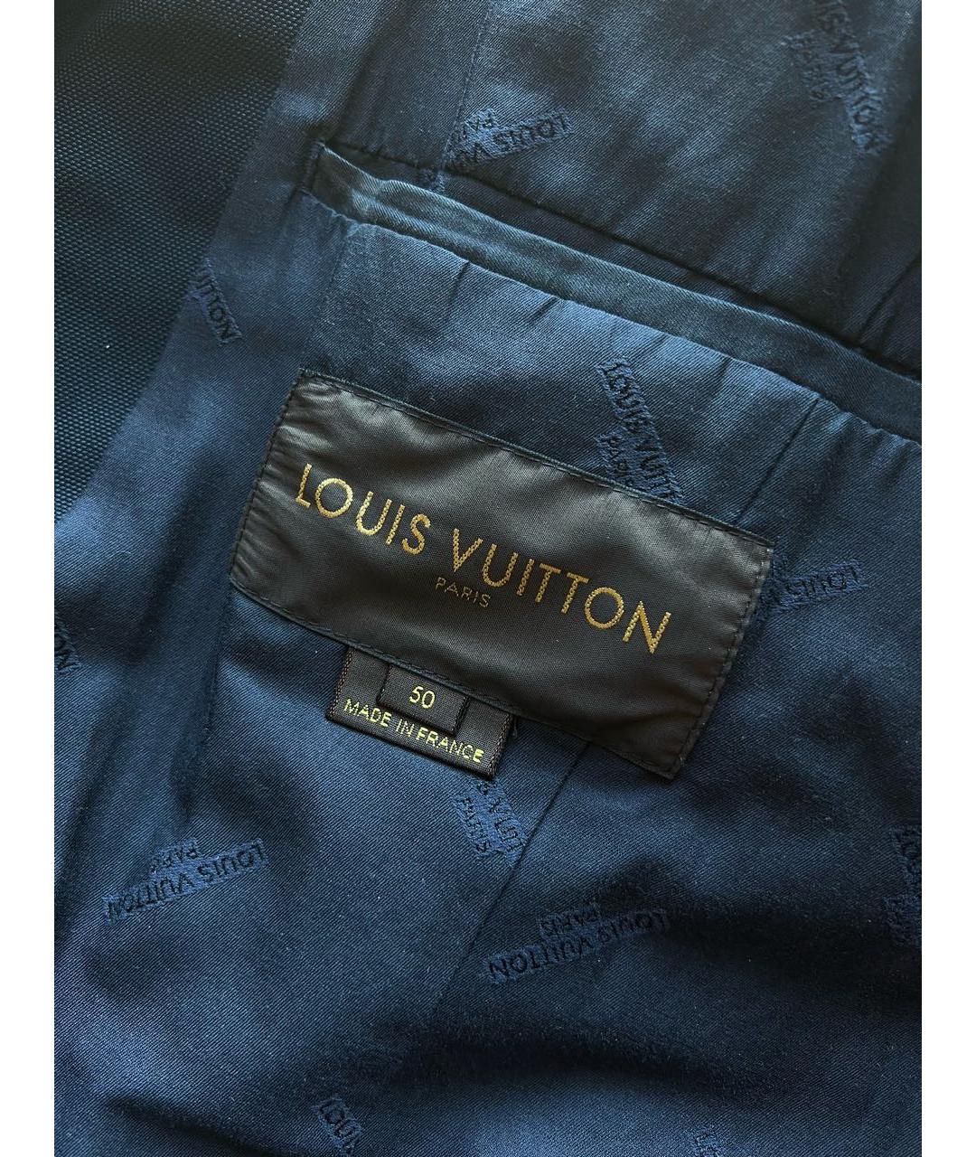 LOUIS VUITTON Темно-синяя деним куртка, фото 5