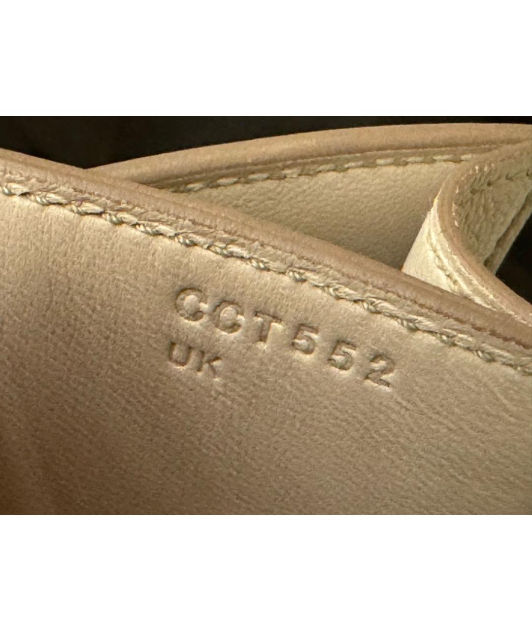 HERMES Бежевая кожаная сумка через плечо, фото 8