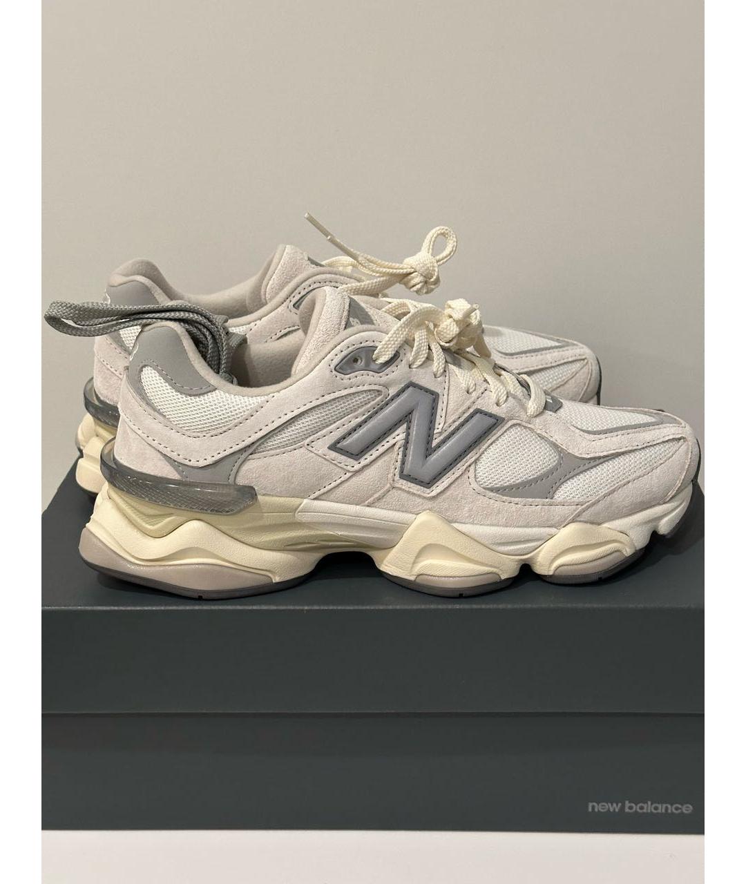 NEW BALANCE Бежевые замшевые кроссовки, фото 7