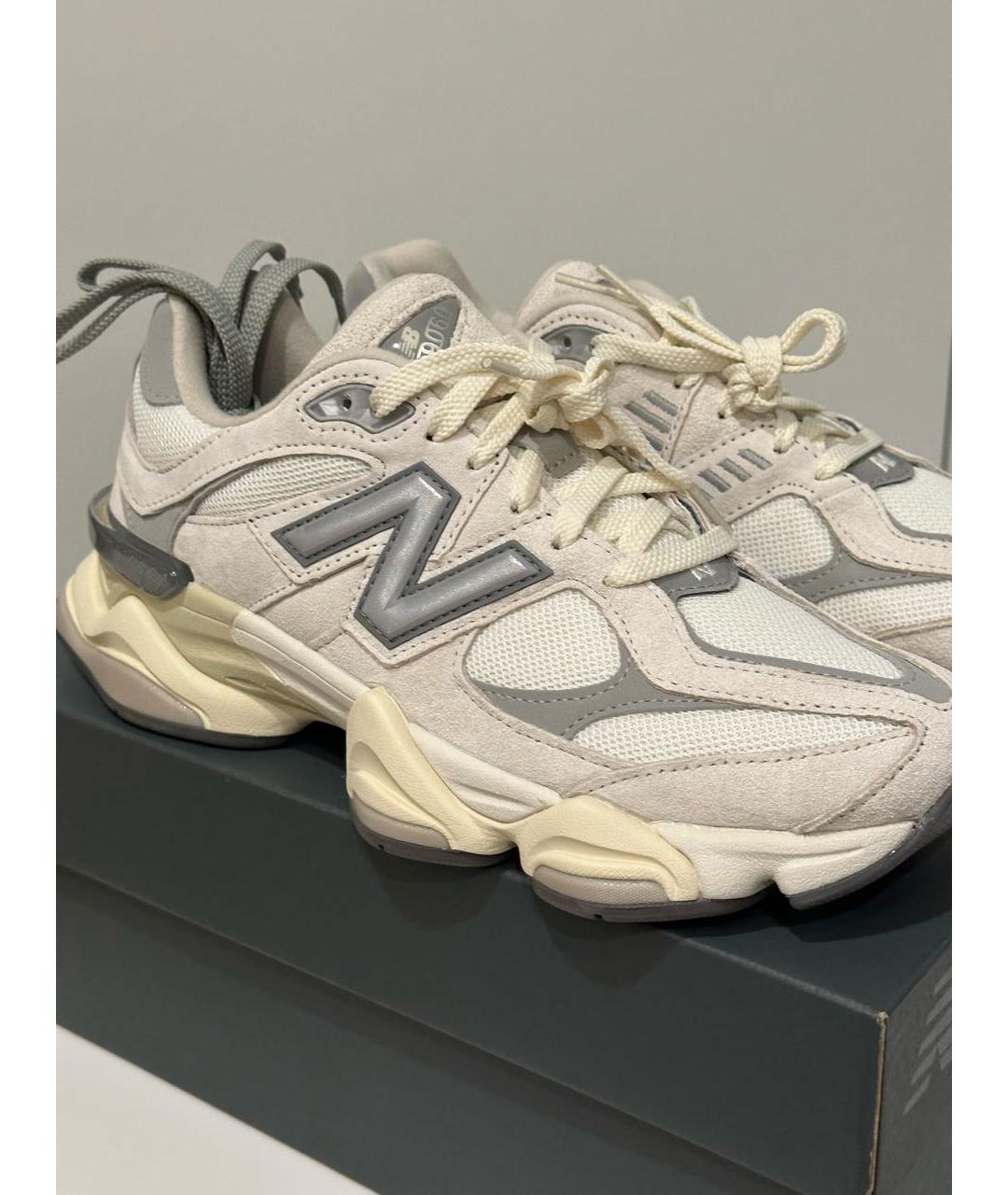 NEW BALANCE Бежевые замшевые кроссовки, фото 6