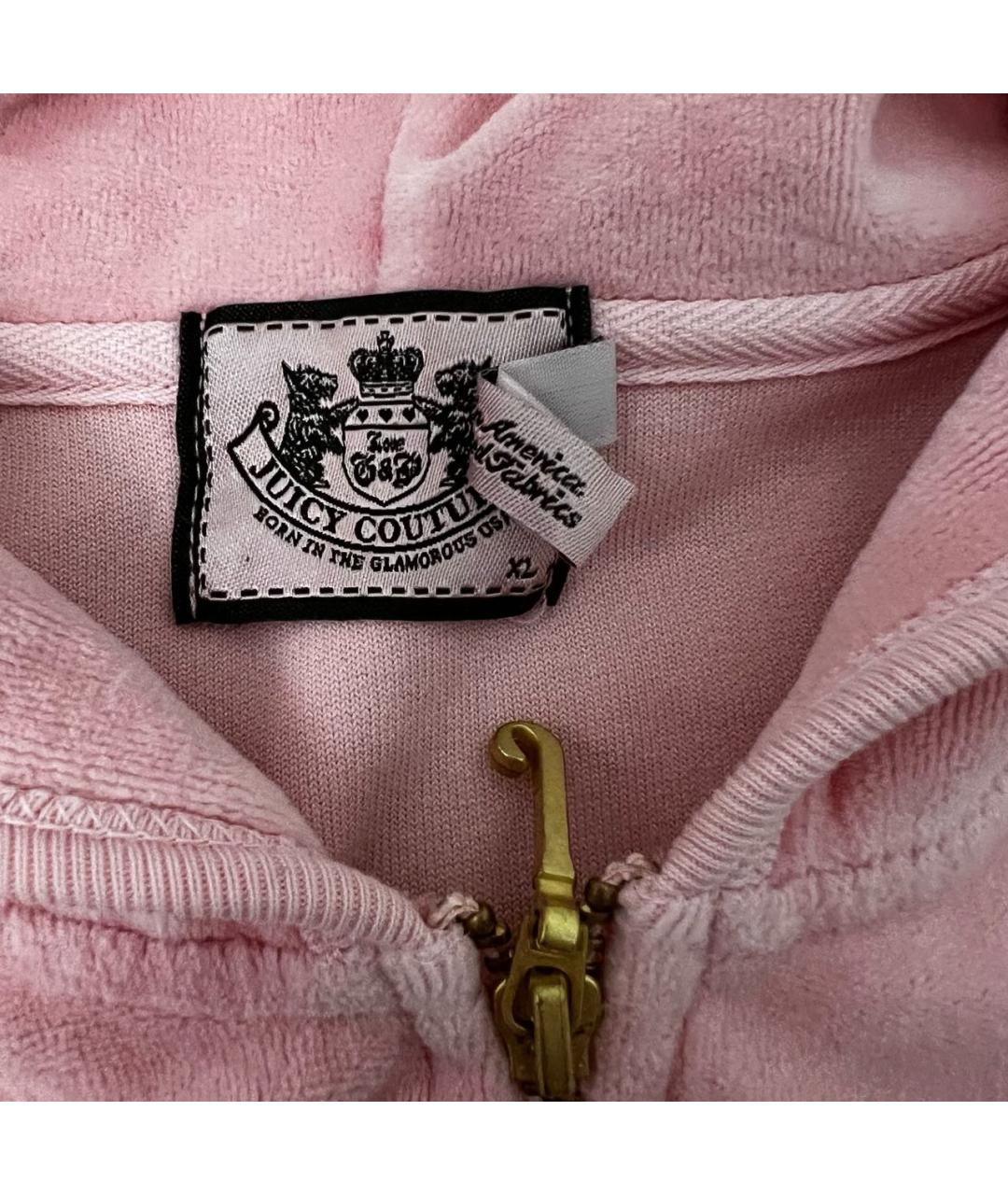 JUICY COUTURE Розовый велюровый спортивные костюмы, фото 5
