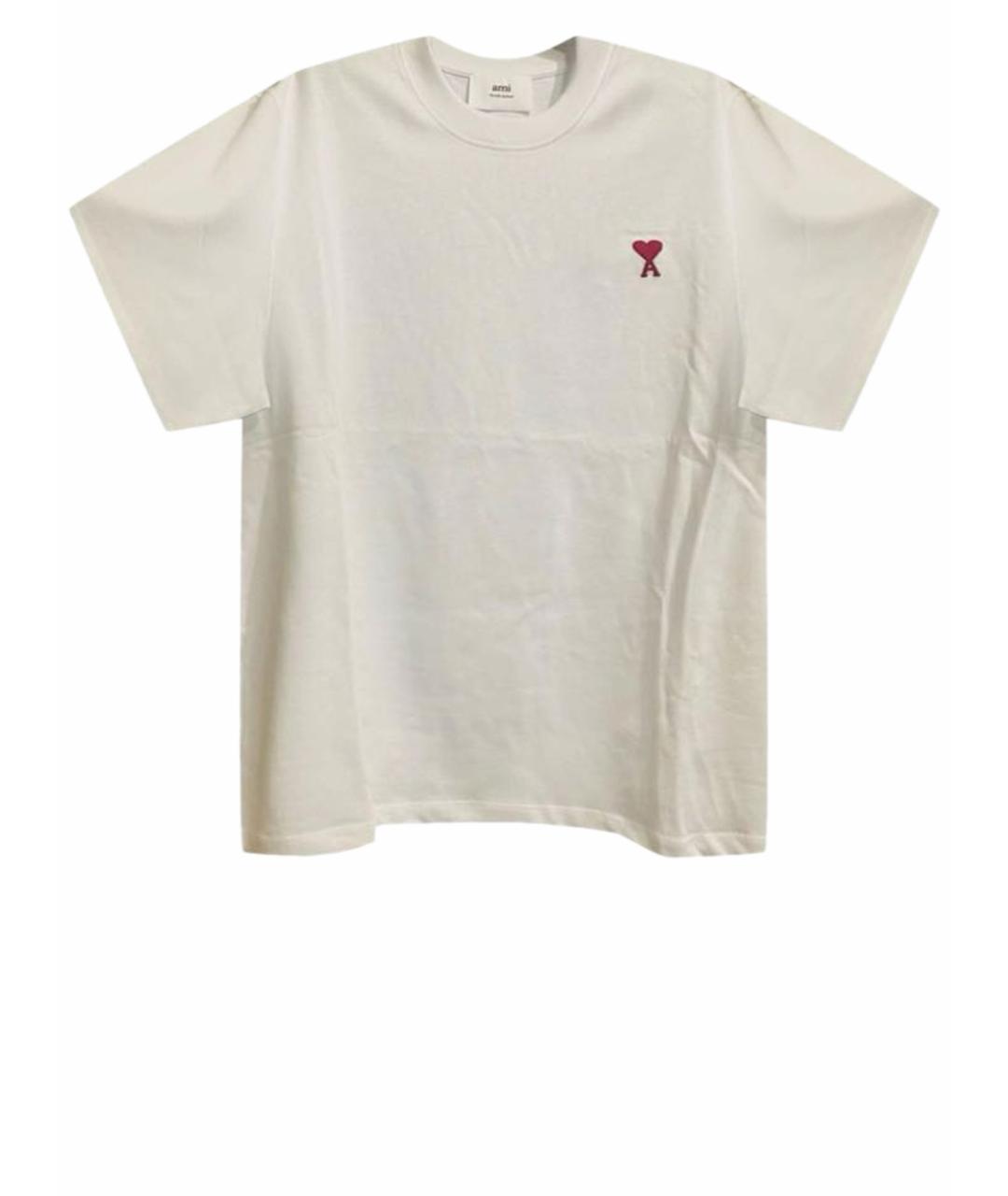AMI Белая хлопковая футболка, фото 1