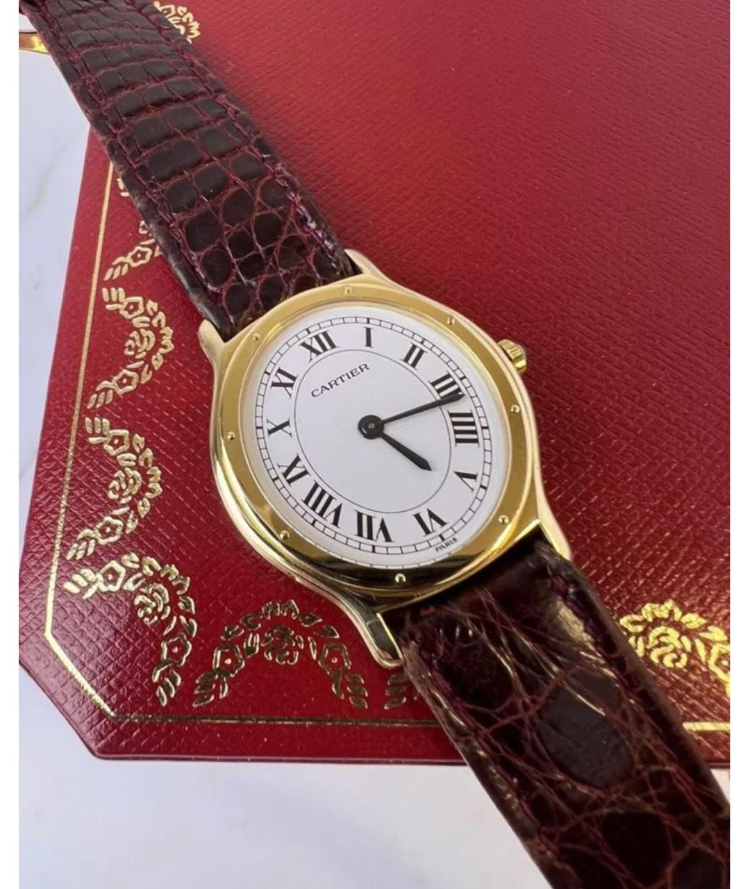 CARTIER Золотые часы из желтого золота, фото 6