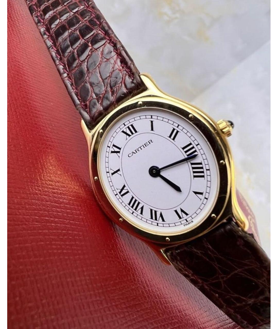 CARTIER Золотые часы из желтого золота, фото 2