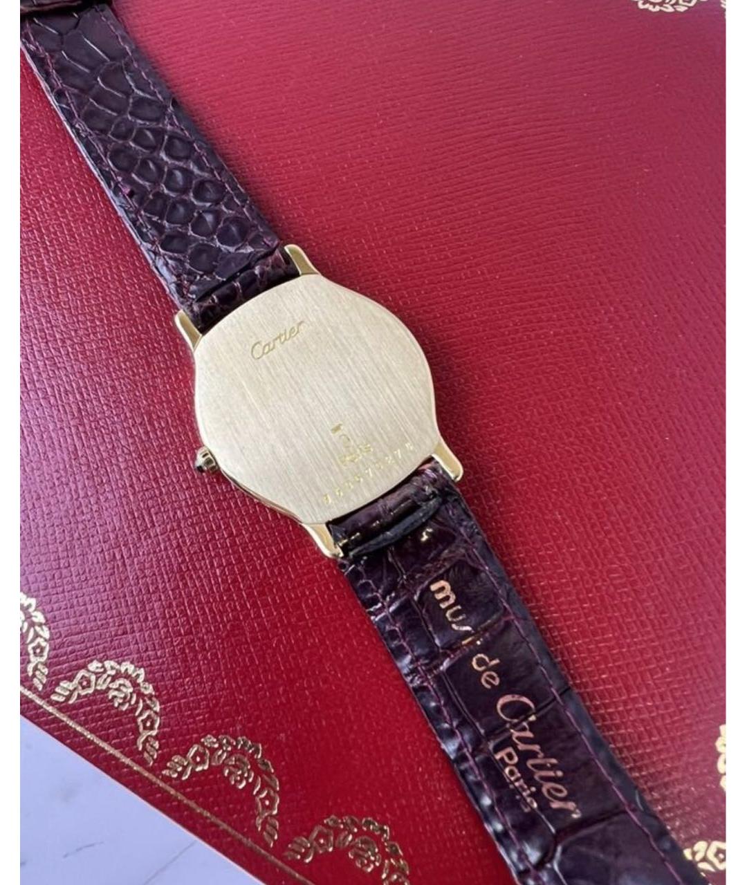 CARTIER Золотые часы из желтого золота, фото 3