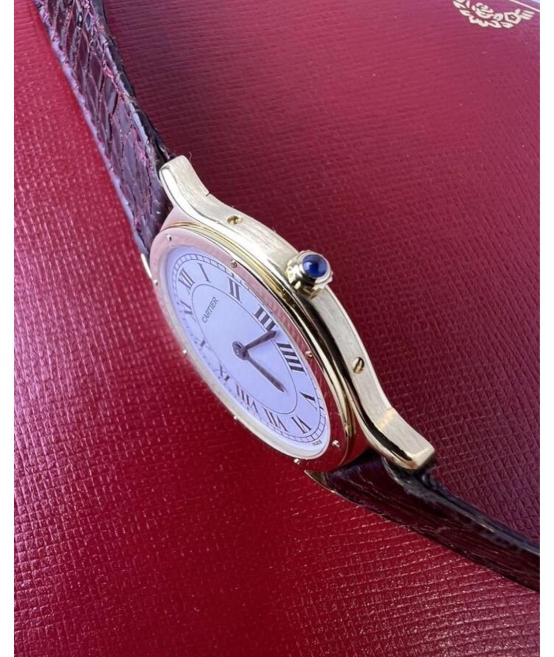 CARTIER Золотые часы из желтого золота, фото 4