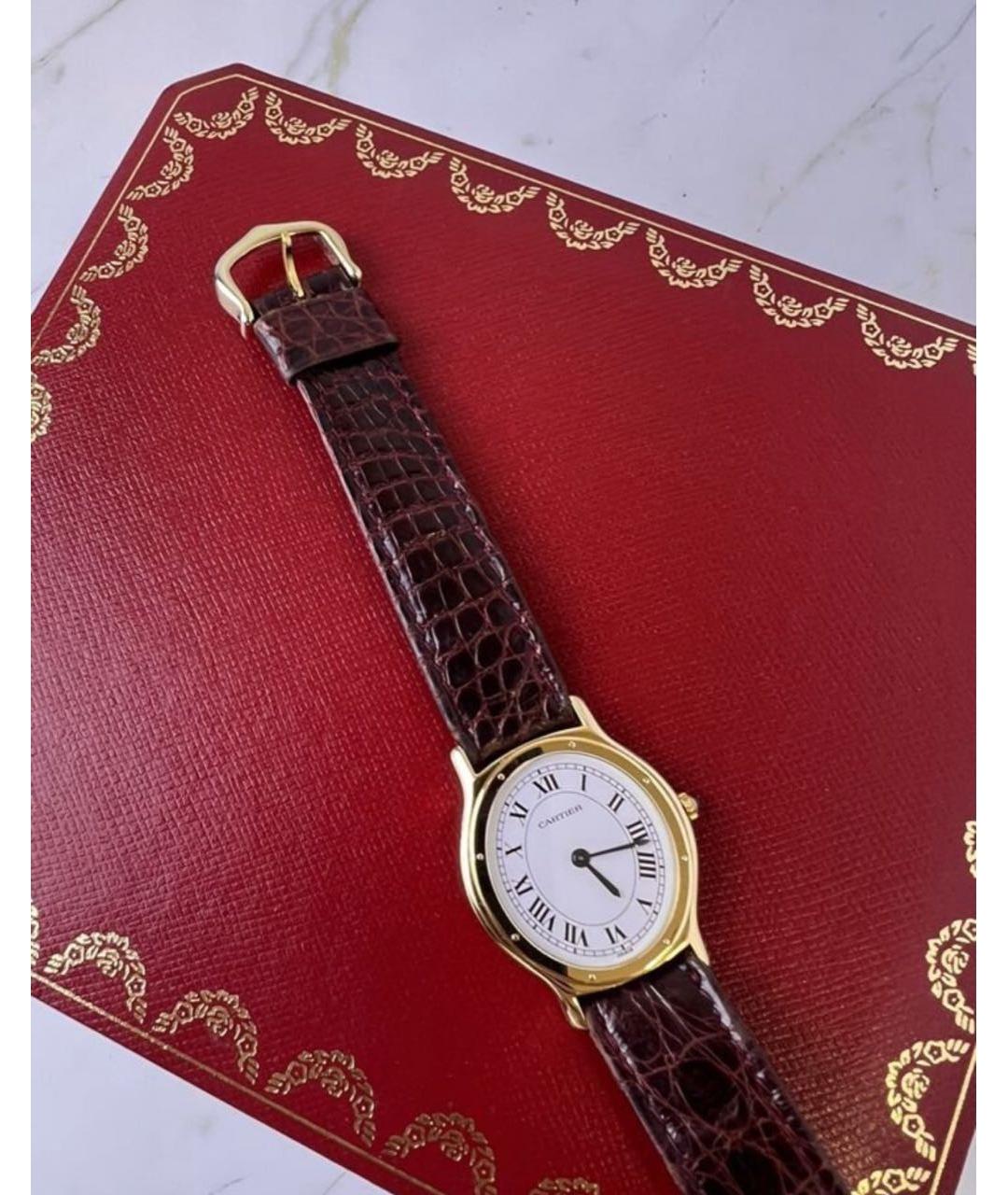 CARTIER Золотые часы из желтого золота, фото 5
