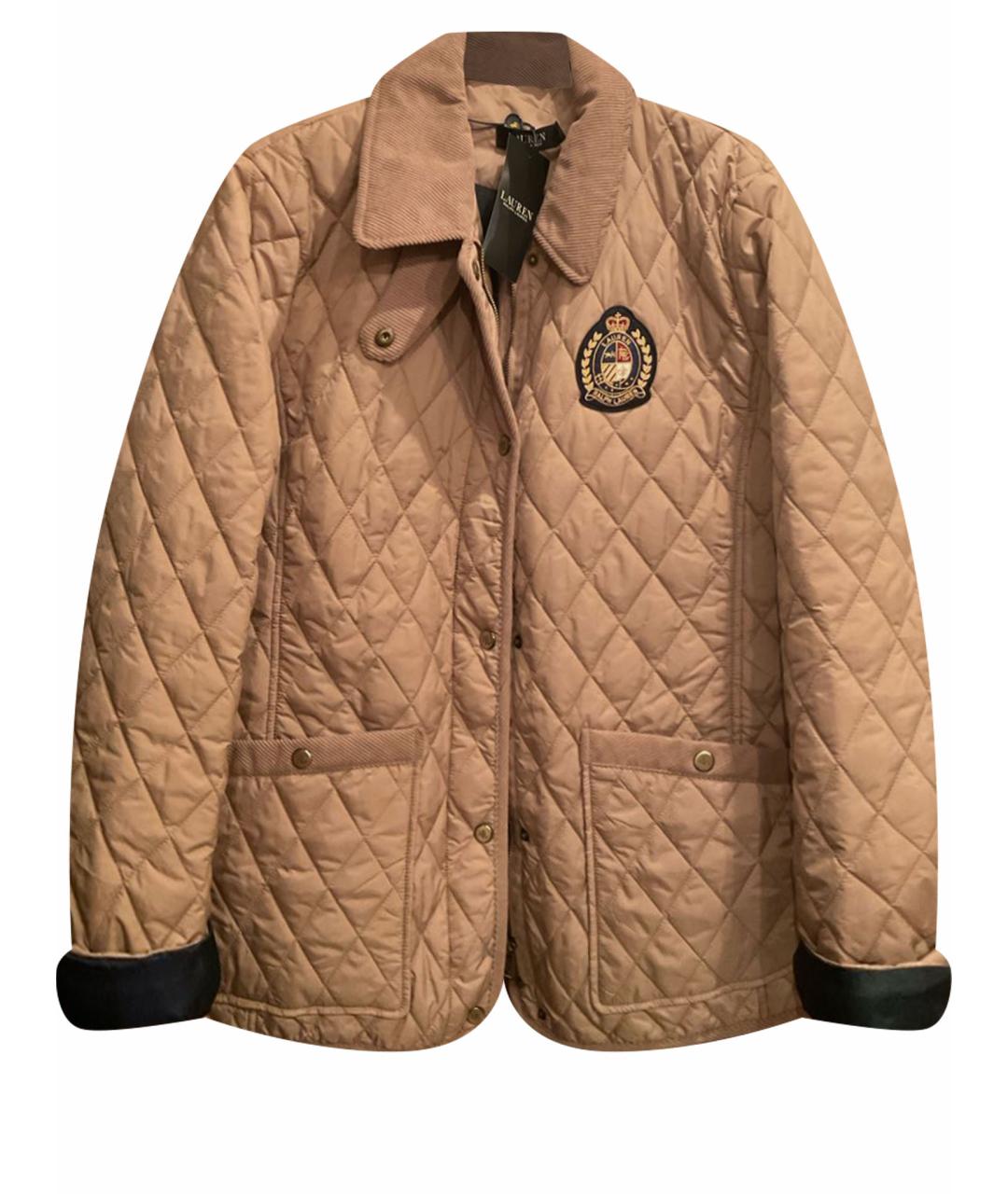RALPH LAUREN Бежевая полиэстеровая куртка, фото 1