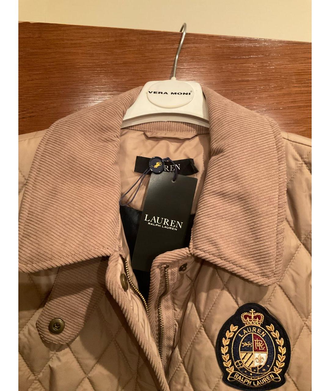RALPH LAUREN Бежевая полиэстеровая куртка, фото 3