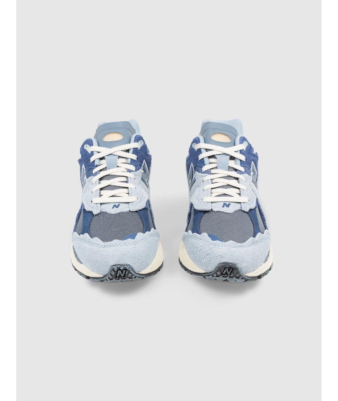 NEW BALANCE Голубые замшевые низкие кроссовки / кеды, фото 2