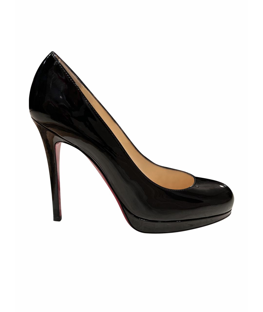 CHRISTIAN LOUBOUTIN Черные туфли из лакированной кожи, фото 1