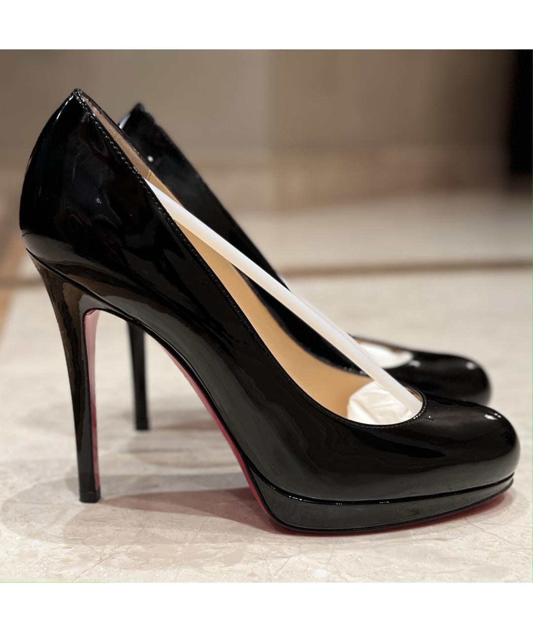 CHRISTIAN LOUBOUTIN Черные туфли из лакированной кожи, фото 7