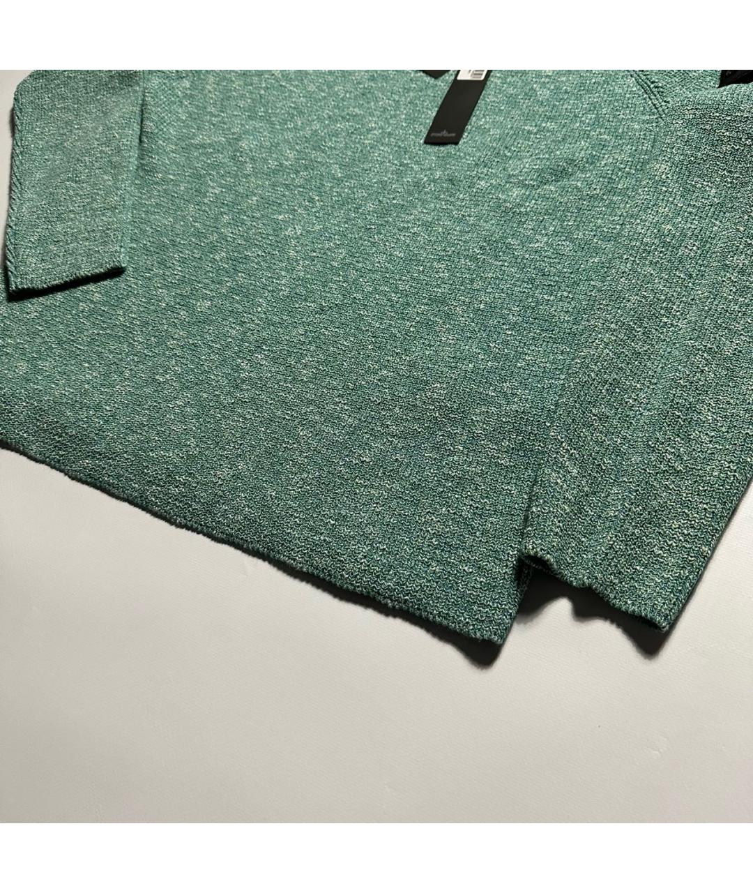 STONE ISLAND SHADOW PROJECT Бирюзовый шерстяной джемпер / свитер, фото 4