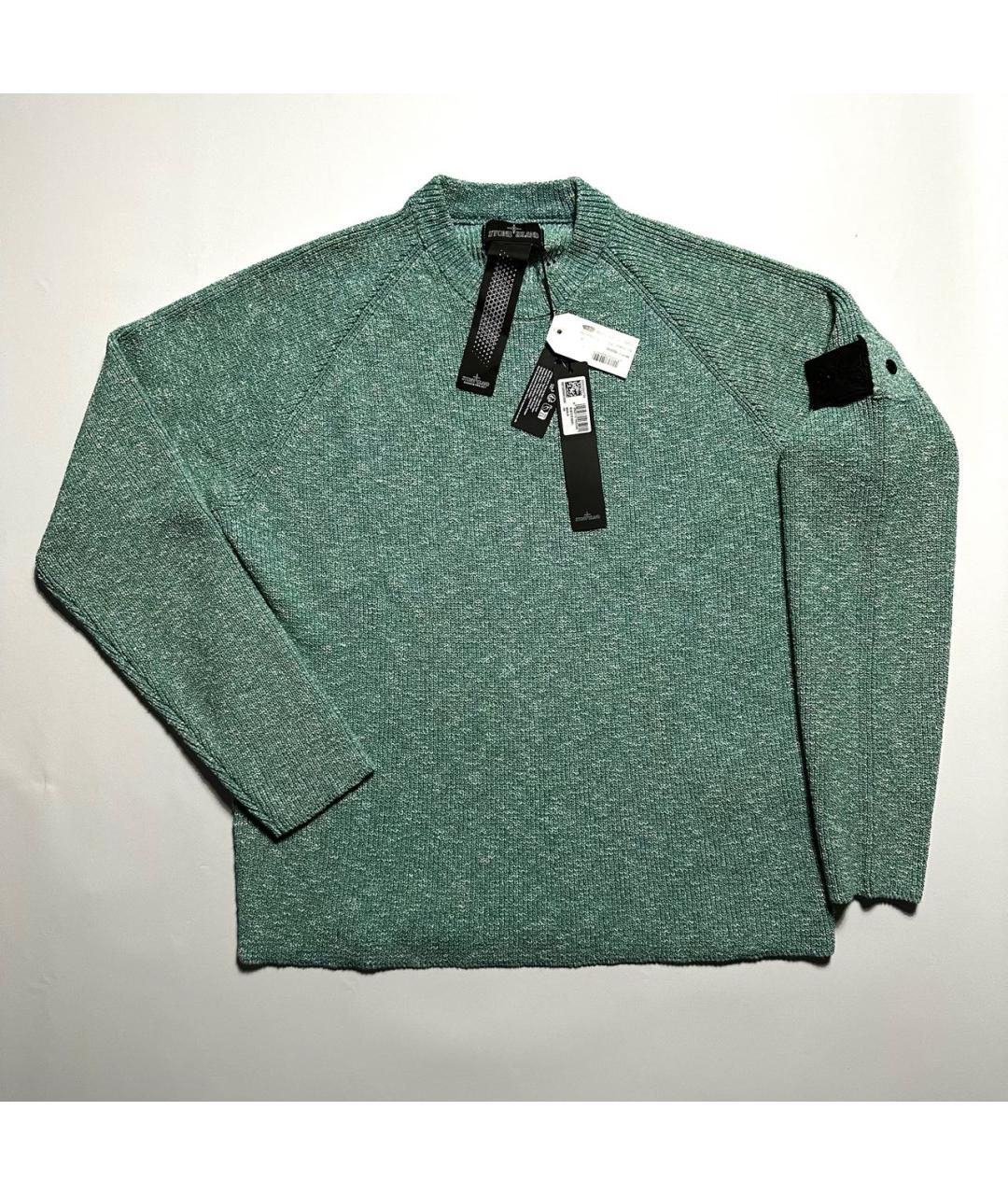 STONE ISLAND SHADOW PROJECT Бирюзовый шерстяной джемпер / свитер, фото 6