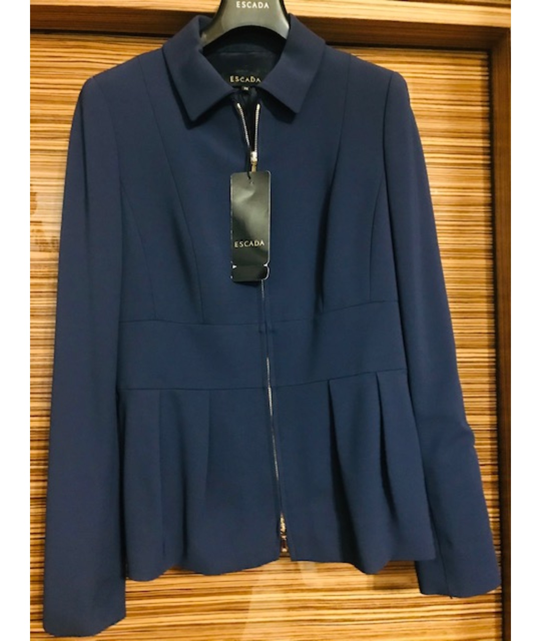 ESCADA Синий вискозный жакет/пиджак, фото 9