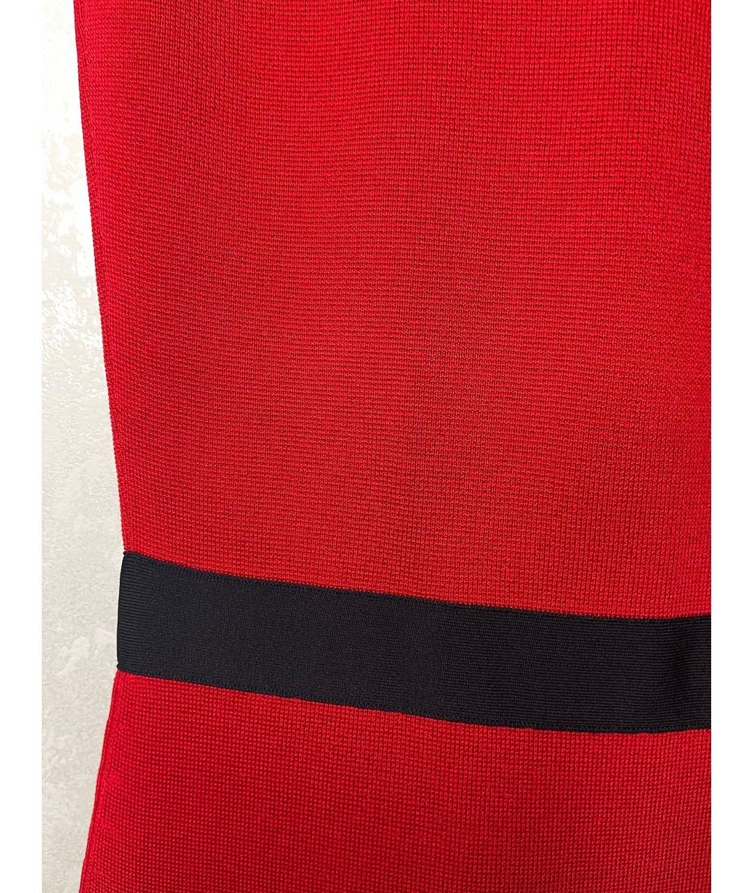 CH CAROLINA HERRERA Красное вискозное повседневное платье, фото 5