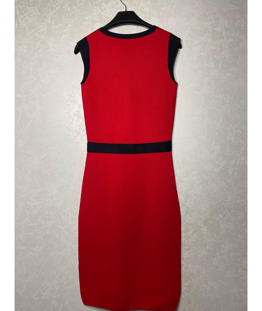 CH CAROLINA HERRERA Красное вискозное повседневное платье, фото 2
