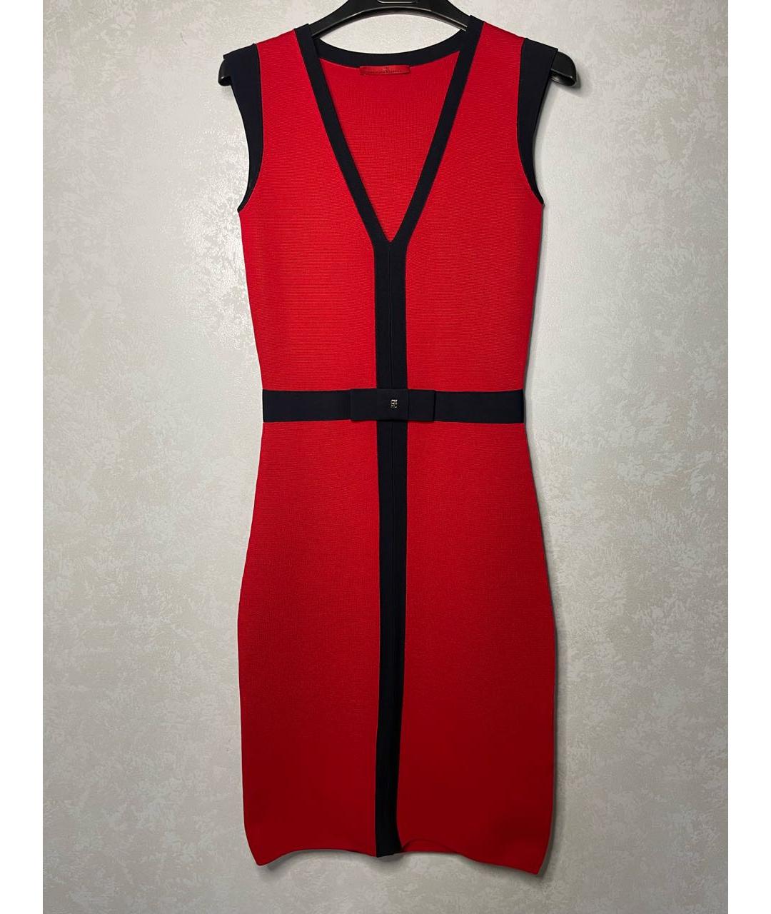 CH CAROLINA HERRERA Красное вискозное повседневное платье, фото 7