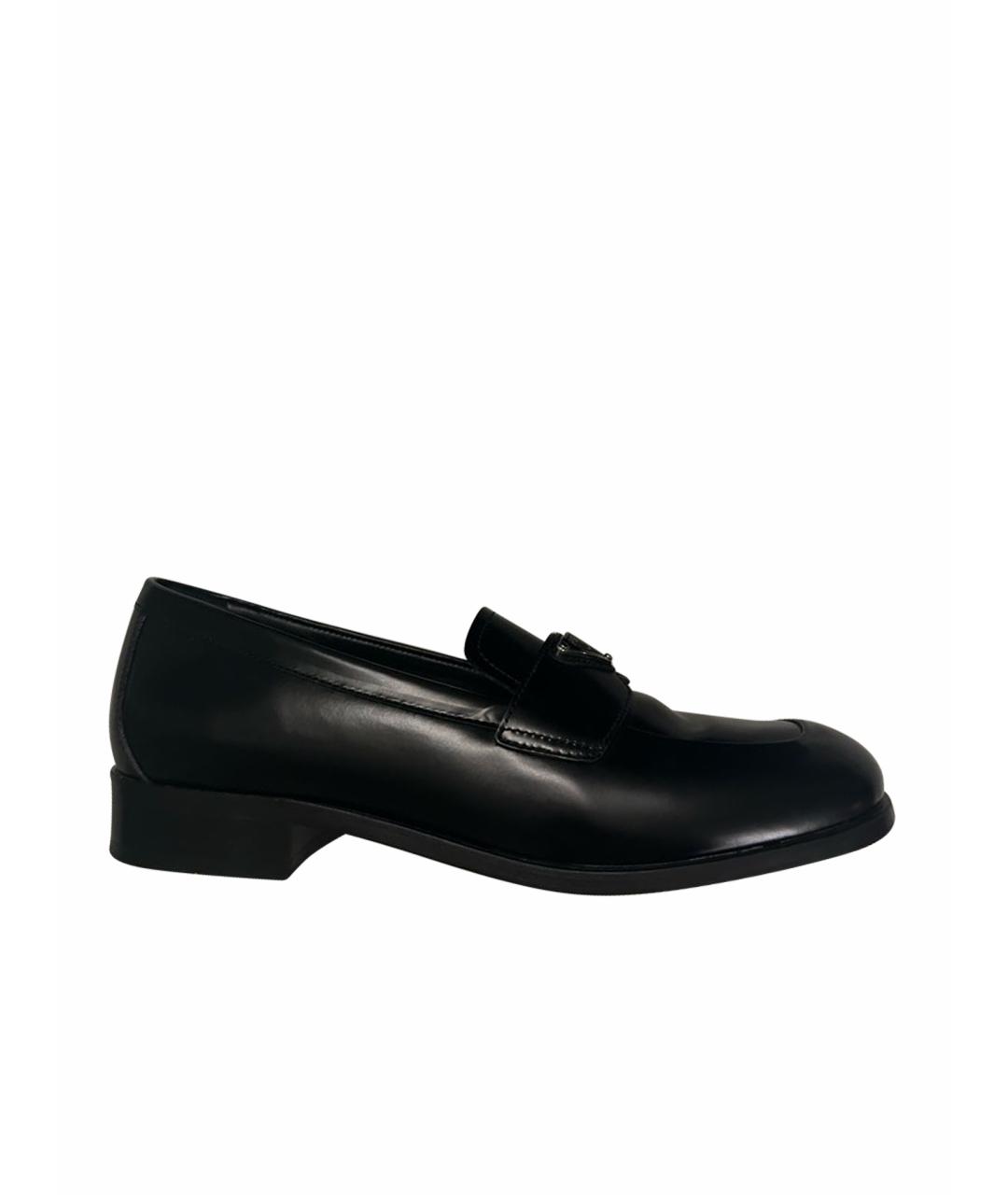 PRADA Черные кожаные лоферы, фото 2